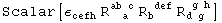 Scalar[ε_cefh^     R_ (  a )^(ab c) R_b   ^( def) R_ (d g )^( g h)]