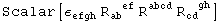 Scalar[ε_efgh^     R_ab  ^(  ef) R_    ^abcd R_cd  ^(  gh)]
