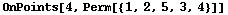 OnPoints[4, Perm[{1, 2, 5, 3, 4}]]