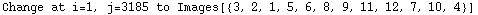 Change at i=1, j=3185 to Images[{3, 2, 1, 5, 6, 8, 9, 11, 12, 7, 10, 4}]