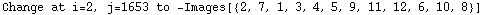 Change at i=2, j=1653 to  -Images[{2, 7, 1, 3, 4, 5, 9, 11, 12, 6, 10, 8}]
