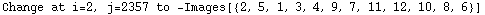 Change at i=2, j=2357 to  -Images[{2, 5, 1, 3, 4, 9, 7, 11, 12, 10, 8, 6}]