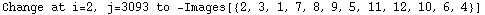 Change at i=2, j=3093 to  -Images[{2, 3, 1, 7, 8, 9, 5, 11, 12, 10, 6, 4}]