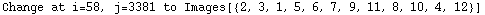 Change at i=58, j=3381 to Images[{2, 3, 1, 5, 6, 7, 9, 11, 8, 10, 4, 12}]