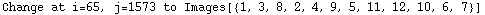 Change at i=65, j=1573 to Images[{1, 3, 8, 2, 4, 9, 5, 11, 12, 10, 6, 7}]