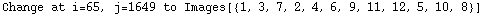 Change at i=65, j=1649 to Images[{1, 3, 7, 2, 4, 6, 9, 11, 12, 5, 10, 8}]