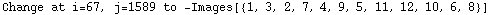 Change at i=67, j=1589 to  -Images[{1, 3, 2, 7, 4, 9, 5, 11, 12, 10, 6, 8}]