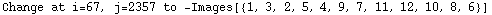 Change at i=67, j=2357 to  -Images[{1, 3, 2, 5, 4, 9, 7, 11, 12, 10, 8, 6}]