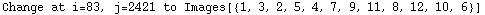 Change at i=83, j=2421 to Images[{1, 3, 2, 5, 4, 7, 9, 11, 8, 12, 10, 6}]