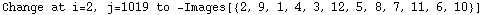 Change at i=2, j=1019 to  -Images[{2, 9, 1, 4, 3, 12, 5, 8, 7, 11, 6, 10}]