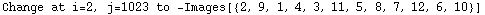 Change at i=2, j=1023 to  -Images[{2, 9, 1, 4, 3, 11, 5, 8, 7, 12, 6, 10}]