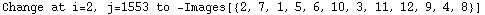 Change at i=2, j=1553 to  -Images[{2, 7, 1, 5, 6, 10, 3, 11, 12, 9, 4, 8}]