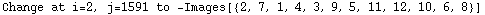 Change at i=2, j=1591 to  -Images[{2, 7, 1, 4, 3, 9, 5, 11, 12, 10, 6, 8}]
