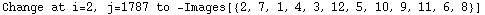 Change at i=2, j=1787 to  -Images[{2, 7, 1, 4, 3, 12, 5, 10, 9, 11, 6, 8}]