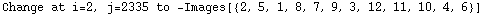 Change at i=2, j=2335 to  -Images[{2, 5, 1, 8, 7, 9, 3, 12, 11, 10, 4, 6}]