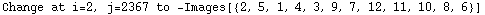 Change at i=2, j=2367 to  -Images[{2, 5, 1, 4, 3, 9, 7, 12, 11, 10, 8, 6}]