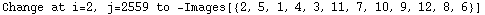 Change at i=2, j=2559 to  -Images[{2, 5, 1, 4, 3, 11, 7, 10, 9, 12, 8, 6}]
