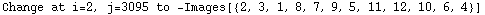 Change at i=2, j=3095 to  -Images[{2, 3, 1, 8, 7, 9, 5, 11, 12, 10, 6, 4}]