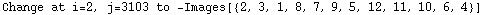 Change at i=2, j=3103 to  -Images[{2, 3, 1, 8, 7, 9, 5, 12, 11, 10, 6, 4}]