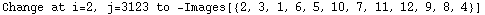 Change at i=2, j=3123 to  -Images[{2, 3, 1, 6, 5, 10, 7, 11, 12, 9, 8, 4}]