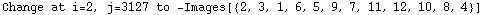 Change at i=2, j=3127 to  -Images[{2, 3, 1, 6, 5, 9, 7, 11, 12, 10, 8, 4}]