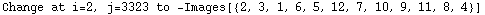 Change at i=2, j=3323 to  -Images[{2, 3, 1, 6, 5, 12, 7, 10, 9, 11, 8, 4}]
