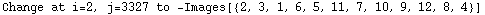 Change at i=2, j=3327 to  -Images[{2, 3, 1, 6, 5, 11, 7, 10, 9, 12, 8, 4}]