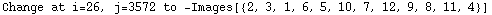 Change at i=26, j=3572 to  -Images[{2, 3, 1, 6, 5, 10, 7, 12, 9, 8, 11, 4}]