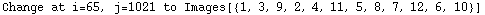 Change at i=65, j=1021 to Images[{1, 3, 9, 2, 4, 11, 5, 8, 7, 12, 6, 10}]