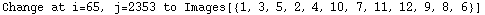 Change at i=65, j=2353 to Images[{1, 3, 5, 2, 4, 10, 7, 11, 12, 9, 8, 6}]