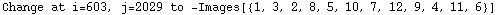 Change at i=603, j=2029 to  -Images[{1, 3, 2, 8, 5, 10, 7, 12, 9, 4, 11, 6}]