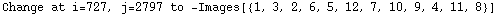 Change at i=727, j=2797 to  -Images[{1, 3, 2, 6, 5, 12, 7, 10, 9, 4, 11, 8}]
