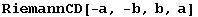 RiemannCD[-a, -b, b, a]