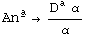 An_ ^Underscript[a, _] → (D_ ^aα_^)/α_^
