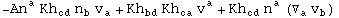 -An_ ^a Kh_cd^   n_b^  v_a^ + Kh_bd^   Kh_ca^   v_ ^a + Kh_cd^   n_ ^a (▽_a^ v_b^ )
