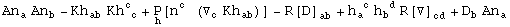 An_a^  An_b^ - Kh_ab^   Kh_ ( c)^c + Underscript[P, h][n_ ^c (▽_c^ Kh_ab^  )] - R[D] _ab^   + h_a ^( c) h_b ^( d) R[▽] _cd^   + D_b^ An_a^ 